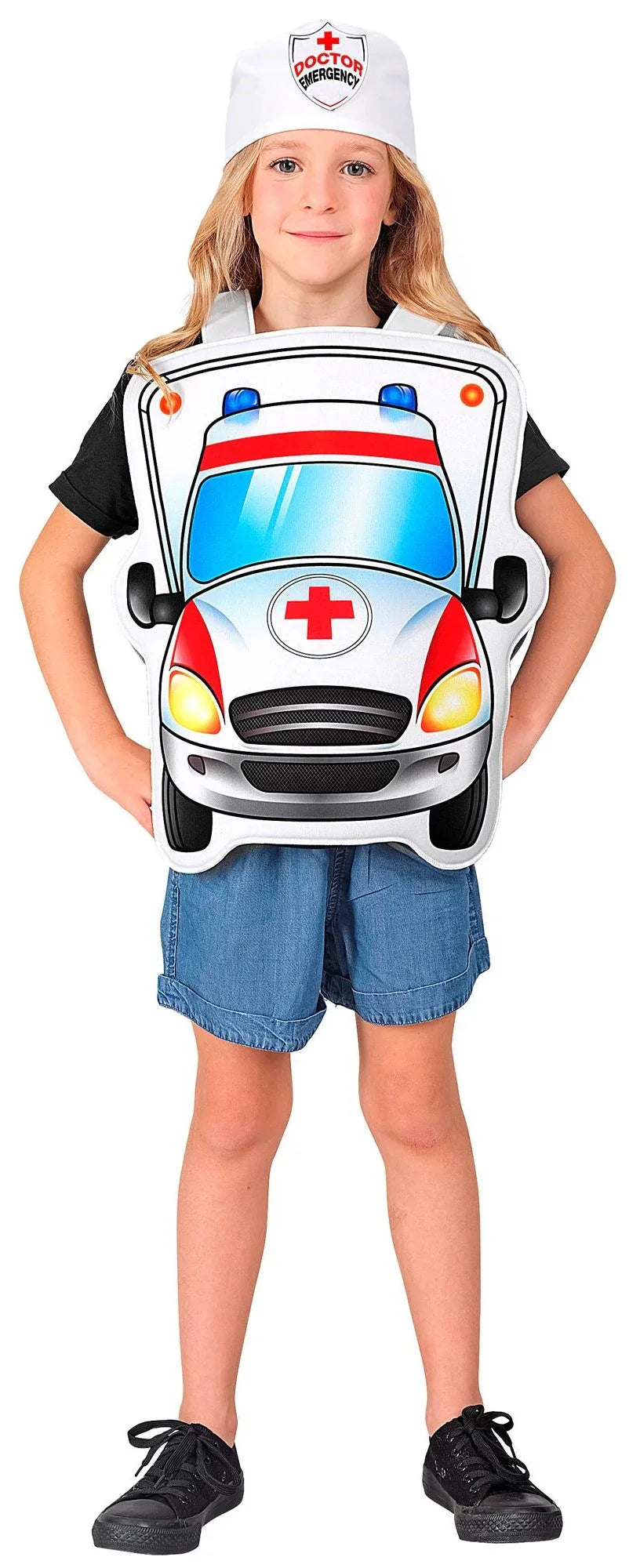 Disfraz de Médico con Ambulancia Infantil Médicos y Enfermeras Infantiles Widmann